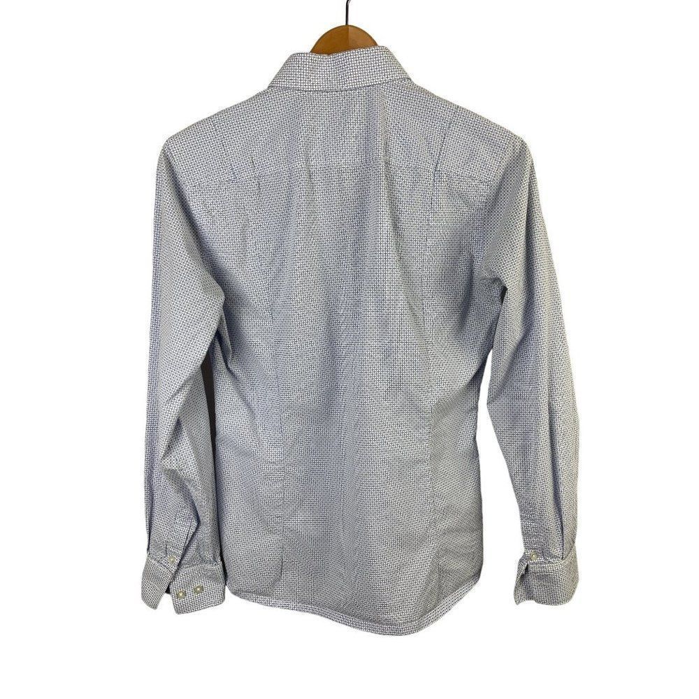 Hugo Boss Mens Button Down Shirt Blue Business Casual - Picture 4 of 7